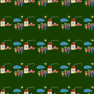 Colorful seamless pattern on blackboard N82