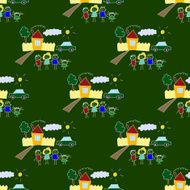 Colorful seamless pattern on blackboard N88