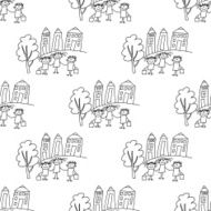 Seamless colorful vector pattern N145