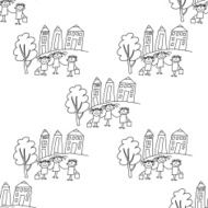 Seamless colorful vector pattern N147