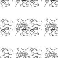 Seamless colorful vector pattern N151