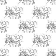 Seamless colorful vector pattern N152