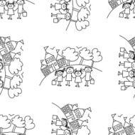 Seamless colorful vector pattern N154