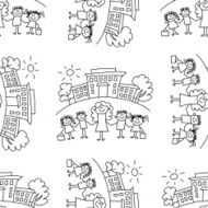 Seamless colorful vector pattern N155