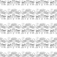 Seamless colorful vector pattern N159