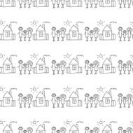 Seamless colorful vector pattern N161