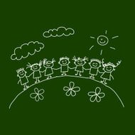 Blackboard School Seamless vector pattern N38