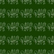 Blackboard School Seamless vector pattern N47