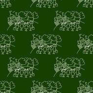 Blackboard School Seamless vector pattern N53