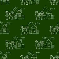 Blackboard School Seamless vector pattern N55