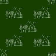 Blackboard School Seamless vector pattern N57