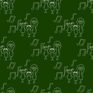 Blackboard School Seamless vector pattern N58