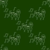 Blackboard School Seamless vector pattern N60