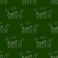 Blackboard School Seamless vector pattern N65