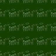 Blackboard School Seamless vector pattern N66