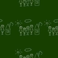 Blackboard School Seamless vector pattern N67
