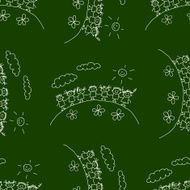 Blackboard School Seamless vector pattern N70