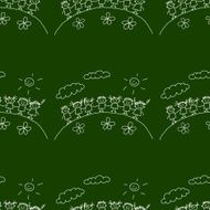 Blackboard School Seamless vector pattern N72