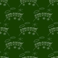 Blackboard School Seamless vector pattern N73