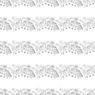 Vector seamless pattern Kids school and education N28