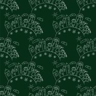 Vector seamless pattern Kids school and education N32
