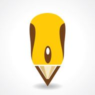 Education concept with pencil and computer mouse stock vector