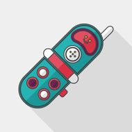 Toy Phone flat icon with long shadow