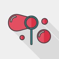 bubbles flat icon with long shadow eps10 N5