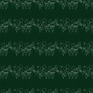 Vector seamless pattern Kids school and education N80