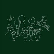 Vector seamless pattern Kids school and education N106