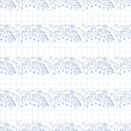 Vector seamless pattern Kids school and education N227