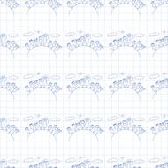 Vector seamless pattern Kids school and education N239