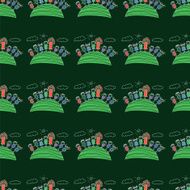 Vector seamless pattern Kids school and education N252