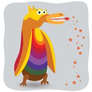 Funny fantastic monster