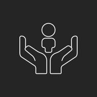Donation line icon