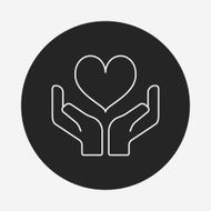 Donation line icon N4
