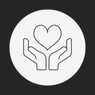 Donation line icon N6