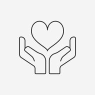 Donation line icon N7