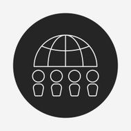 Donation line icon N8