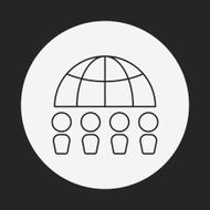 Donation line icon N10