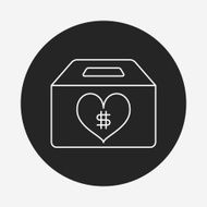 Donation line icon N20