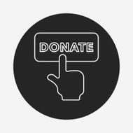 Donation line icon N24