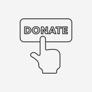 Donation line icon N27