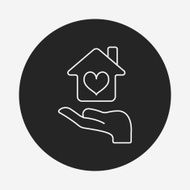 Donation line icon N28