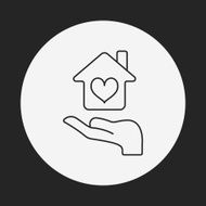 Donation line icon N30
