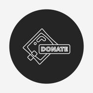 Donation line icon N40