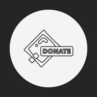 Donation line icon N42