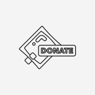 Donation line icon N43