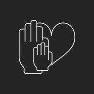 Donation line icon N45