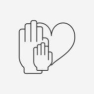 Donation line icon N46